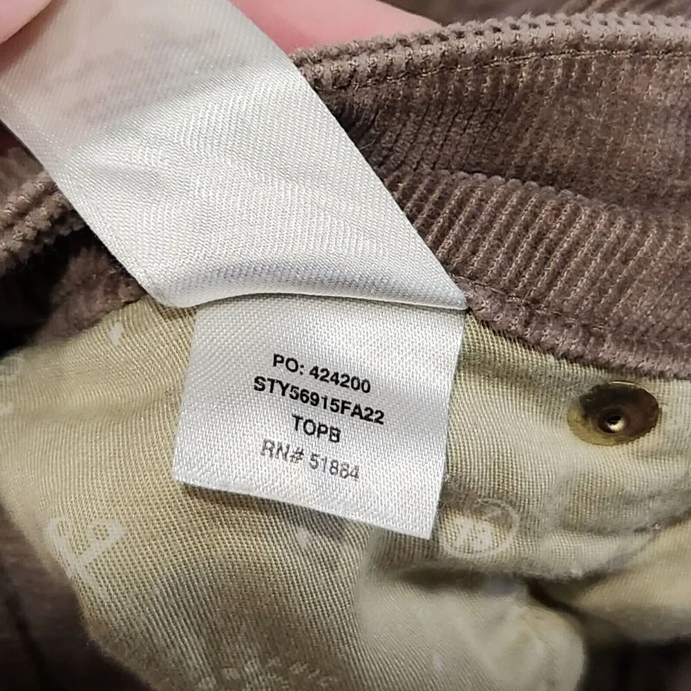 Patagonia Womens 32 Organic Cotton Everyday Cords Brown Corduroy Pants 32x28 - Picture 10 of 16